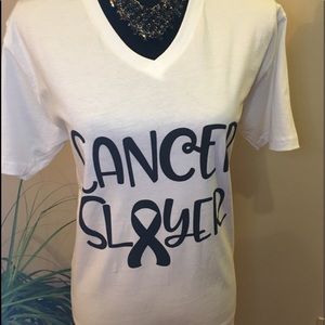 Cancer Slayer Tee, Size: M